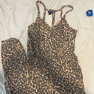 Cheetah Jumpsuit size Large